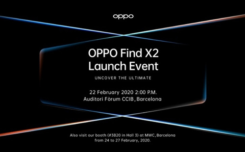 骁龙865 顶级屏幕 顶级定制相机，oppo find x2官宣2月22日